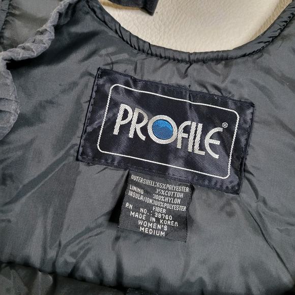 Vintage Profile Insulated Black Snow Bib Overalls - Women’s Size M - Picture 4 of 6